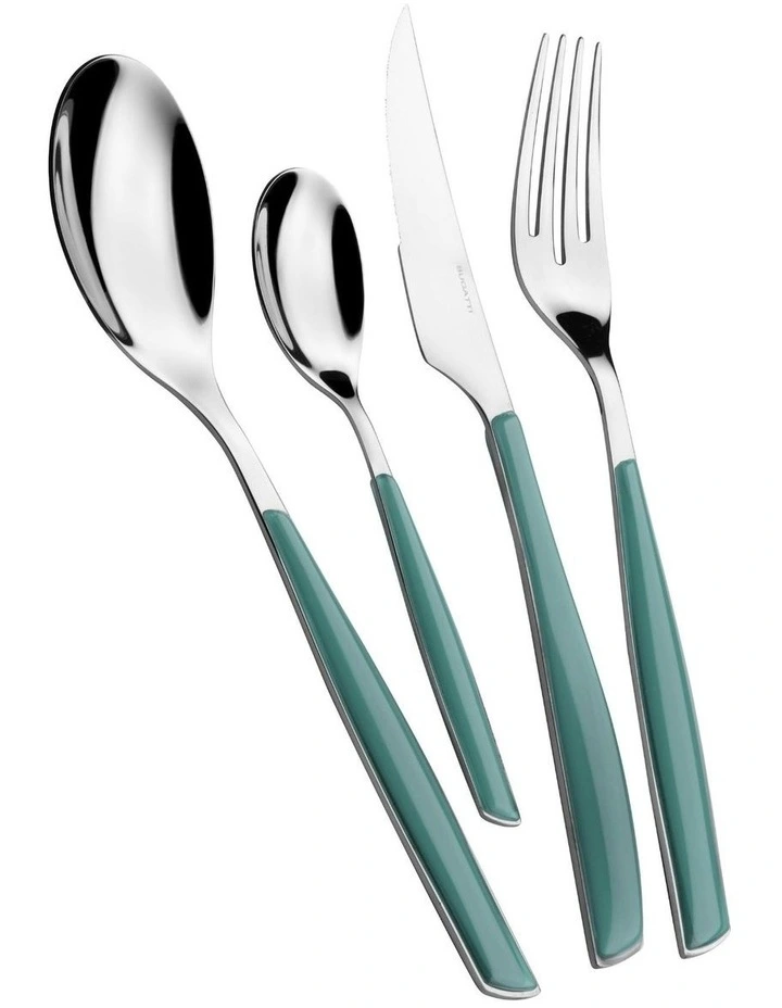 Glamour 24 Piece Cutlery Set in Celadon Green image 1