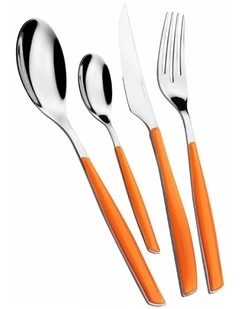 Glamour 24 Piece Cutlery Set in Orange