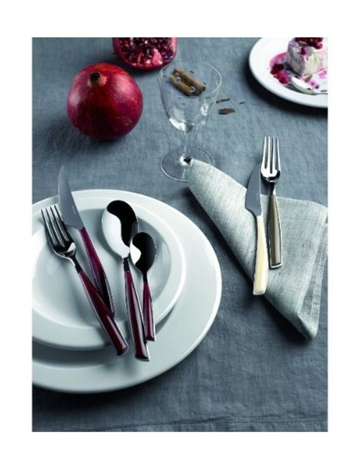 Glamour 24 Piece Cutlery Set in Garnet Red image 2