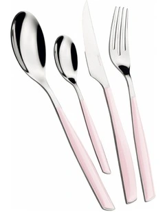 Glamour 24 Piece Cutlery Set in Lotus Pink