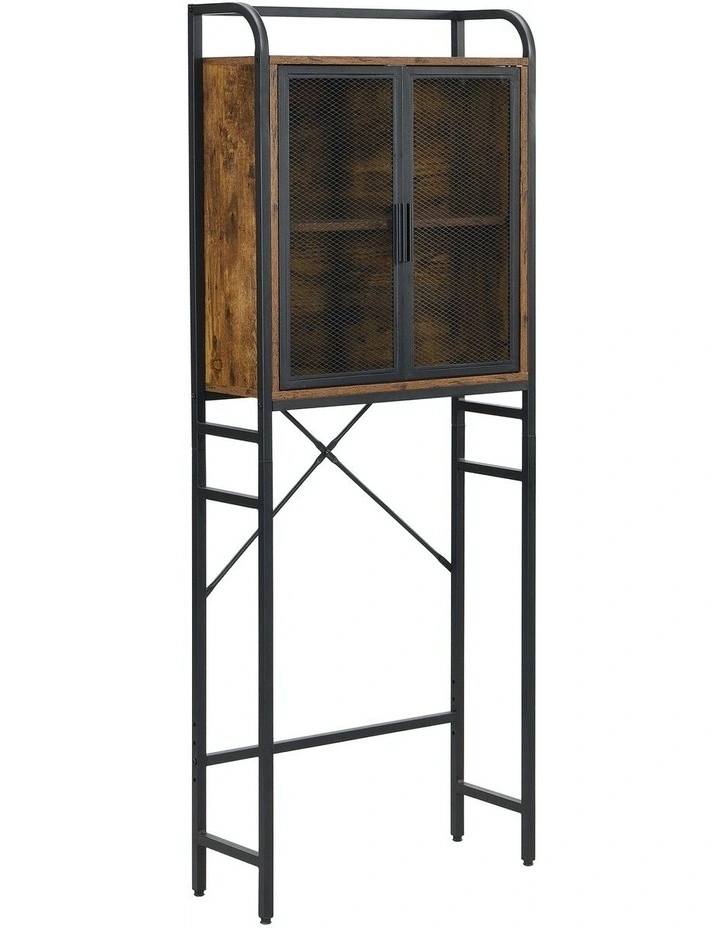 Industrial Bathroom Cabinet in Brown image 2