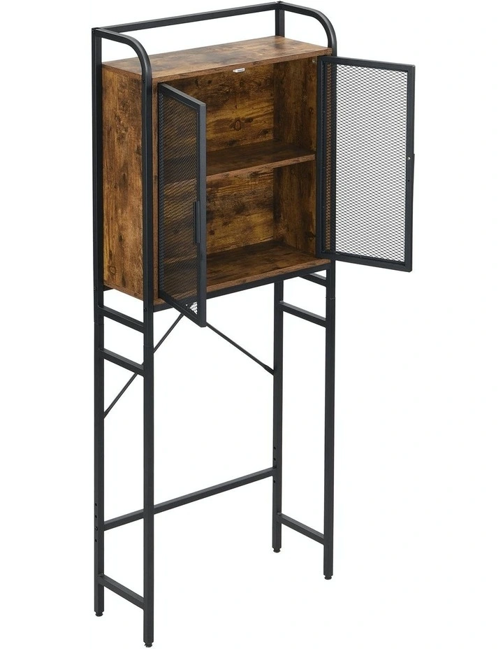 Industrial Bathroom Cabinet in Brown image 4