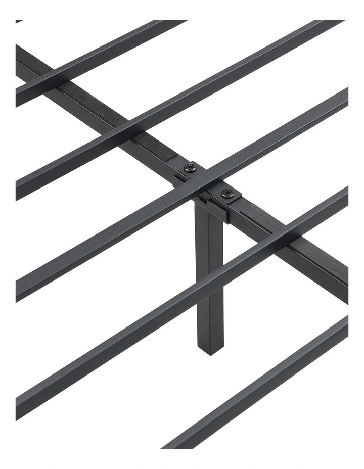 IHOMDEC Heavy Duty Metal Queen Size Bed Frame In Dark Brown image 7