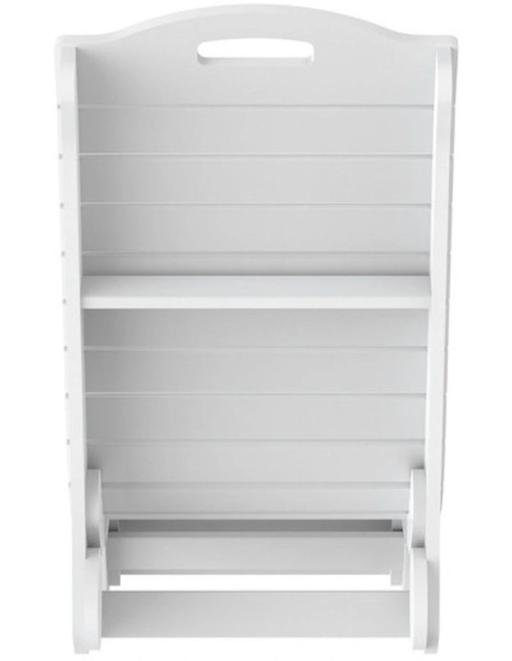 High-Density Polyethylene Outdoor Adirondack Lounge Chair in White image 4