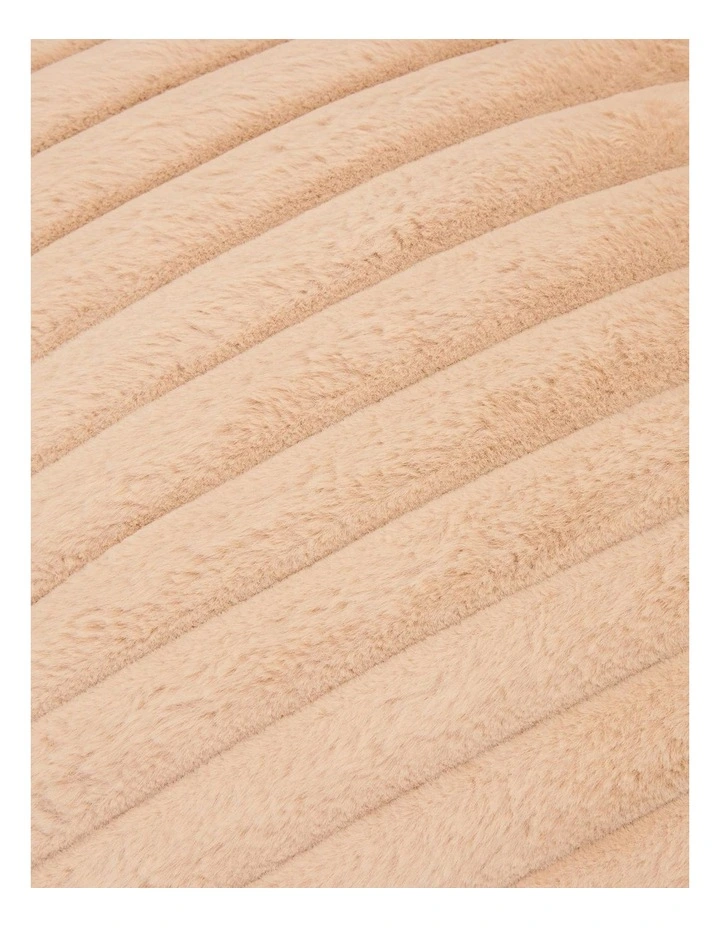 L-Shape Stripe Upholstery Compression Sofa in Camel image 6