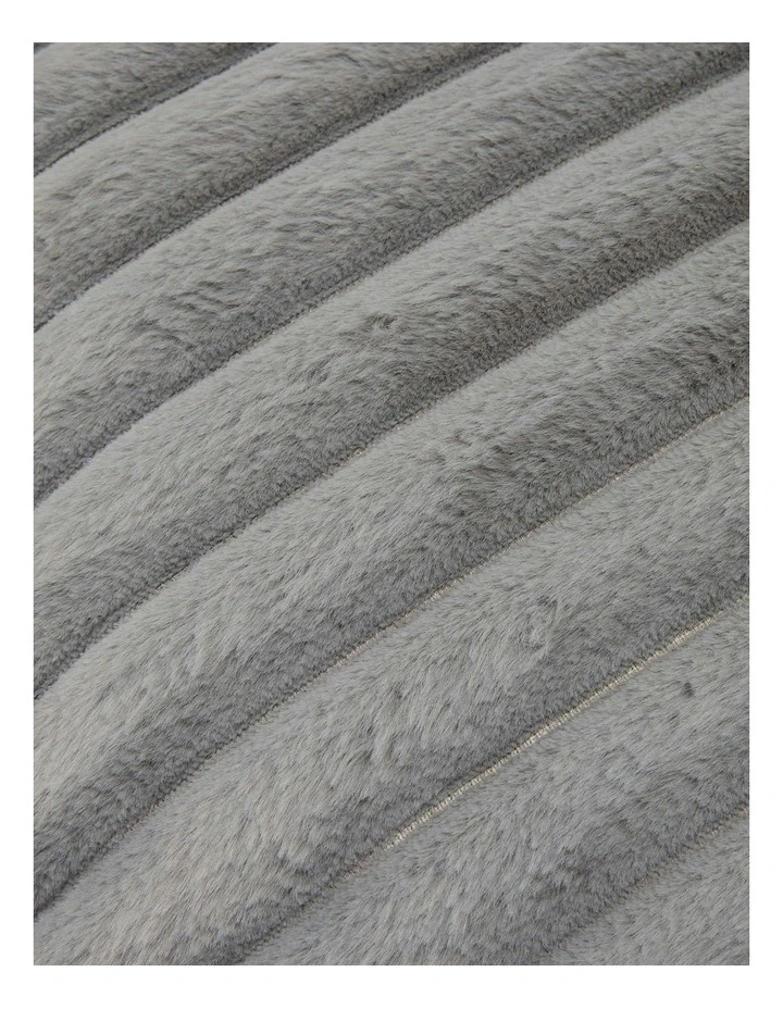 L-Shape Stripe Upholstery Compression Sofa in Grey image 6
