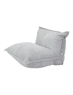 L-Shape Upholstery Corduroy Compression Sofa in Grey