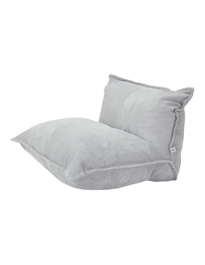 L-Shape Upholstery Corduroy Compression Sofa in Grey image 1