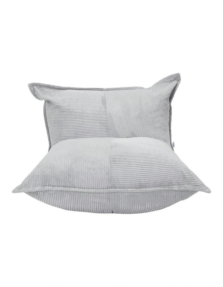 L-Shape Upholstery Corduroy Compression Sofa in Grey image 2