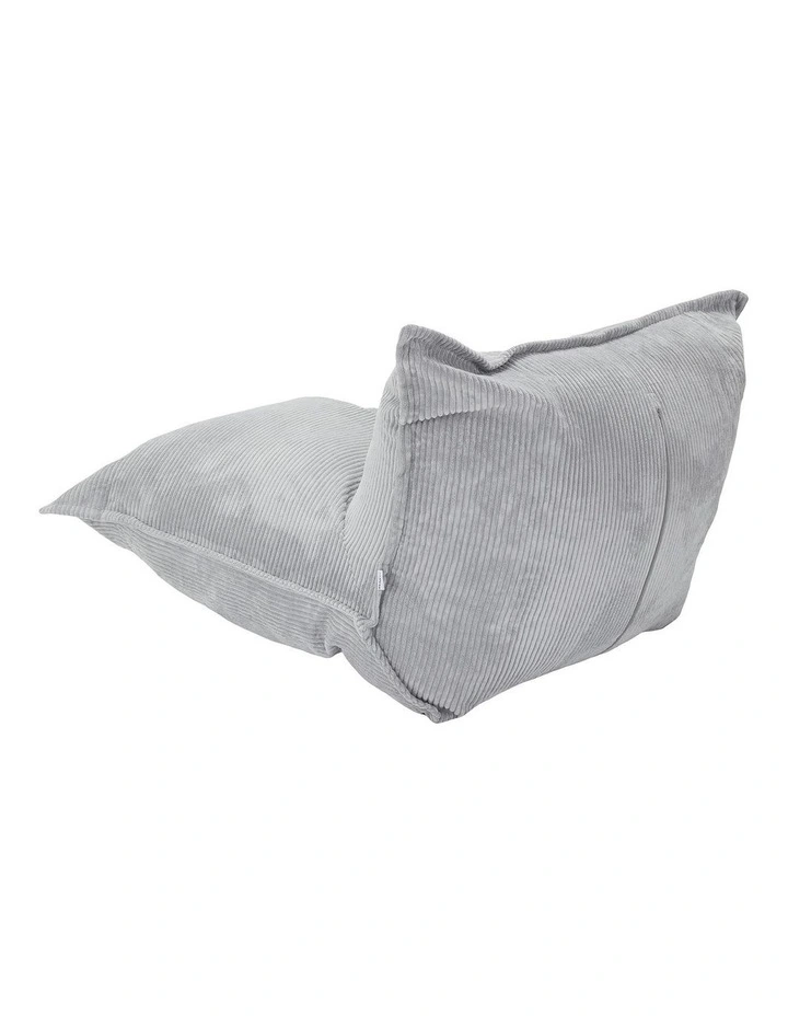 L-Shape Upholstery Corduroy Compression Sofa in Grey image 3