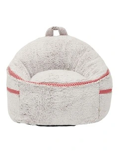 Upholstery Bean Bag Compression Lazy Sofa in Grey