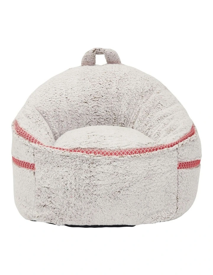 Upholstery Bean Bag Compression Lazy Sofa in Grey image 1