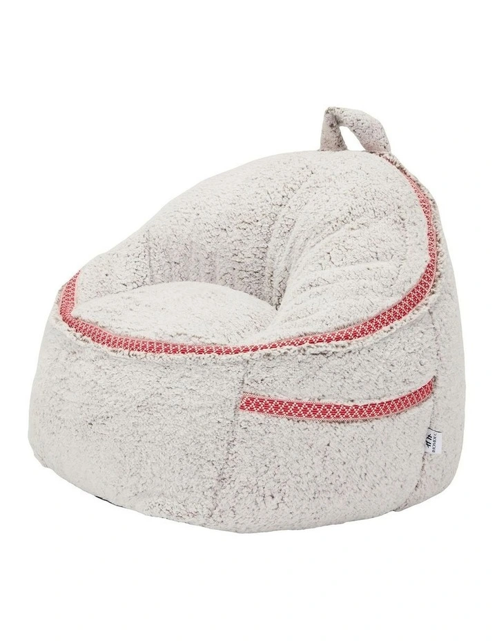 Upholstery Bean Bag Compression Lazy Sofa in Grey image 2