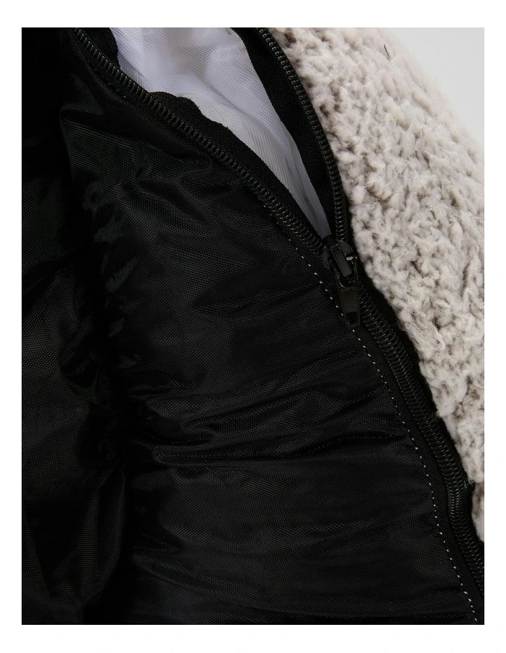 Upholstery Bean Bag Compression Lazy Sofa in Grey image 7