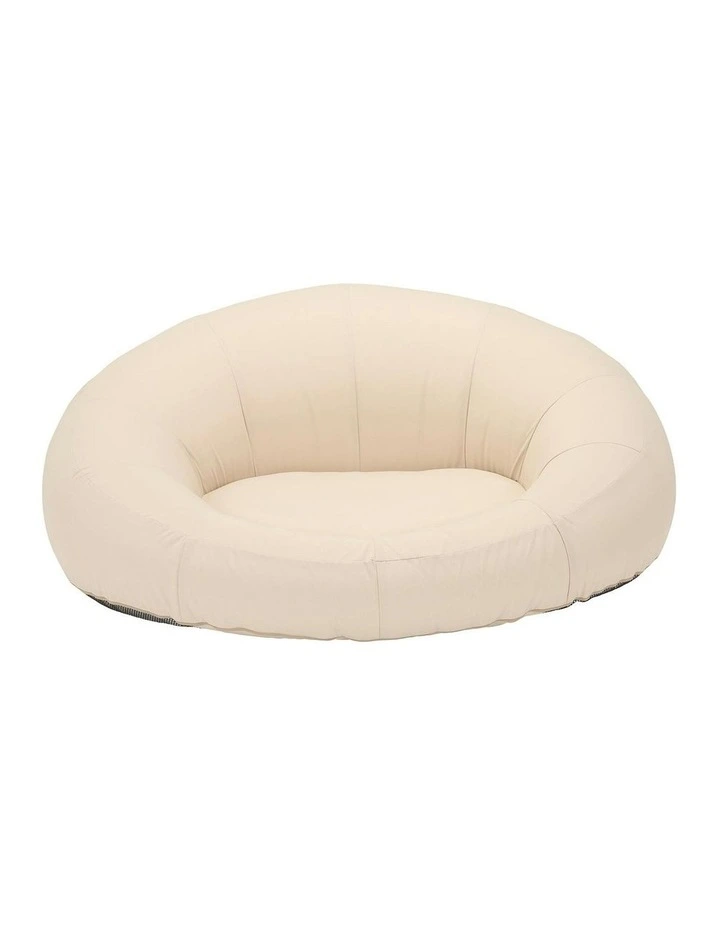 Outdoor Inflatable Bean Bag Lounge Lazy Sofa in Beige image 1