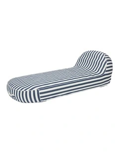 Outdoor Stripes Shape Waterproof Inflatable Sofa in Grey & White