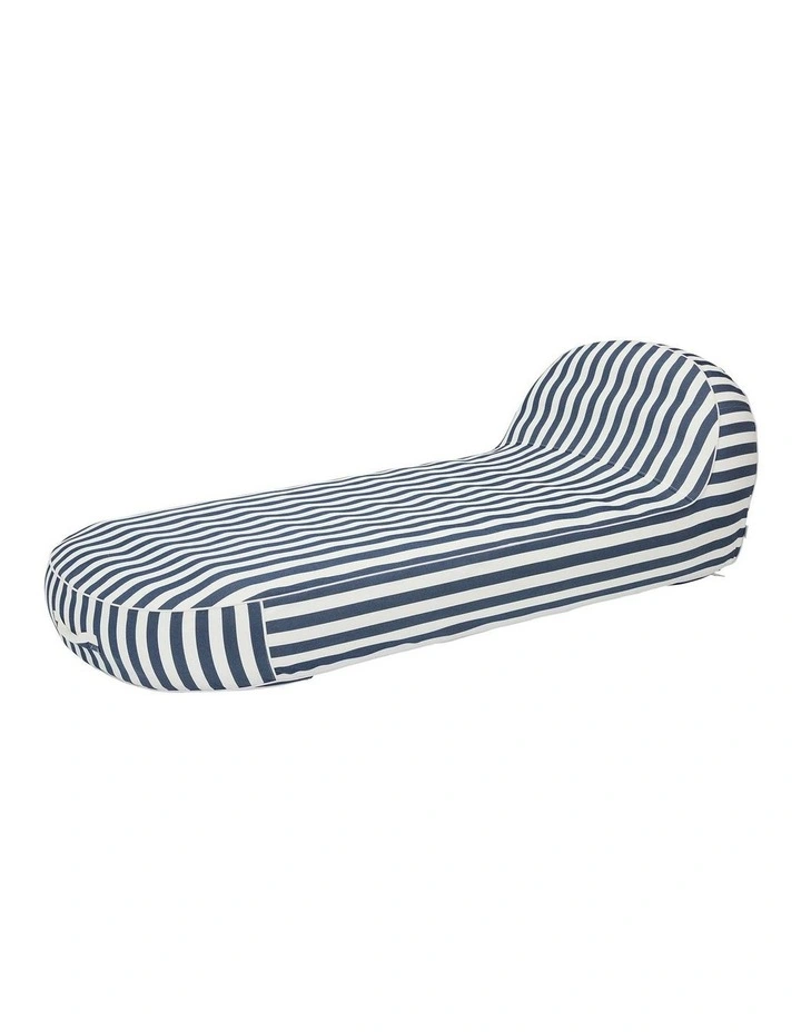Outdoor Stripes Shape Waterproof Inflatable Sofa in Grey & White image 1