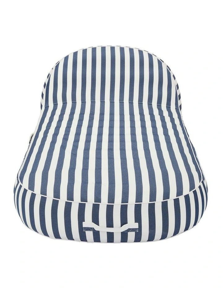 Outdoor Stripes Shape Waterproof Inflatable Sofa in Grey & White image 2