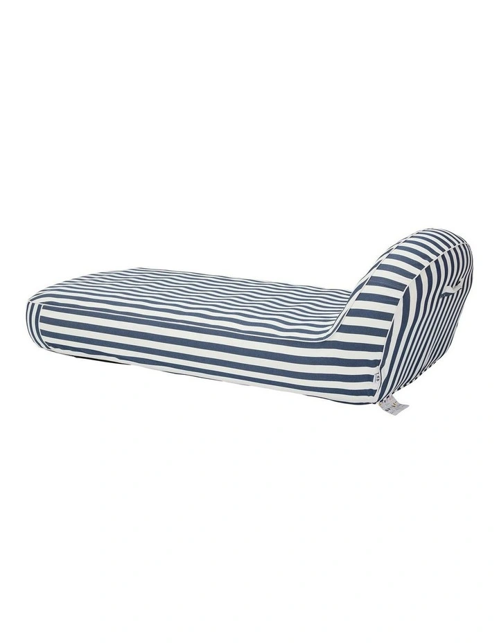 Outdoor Stripes Shape Waterproof Inflatable Sofa in Grey & White image 3