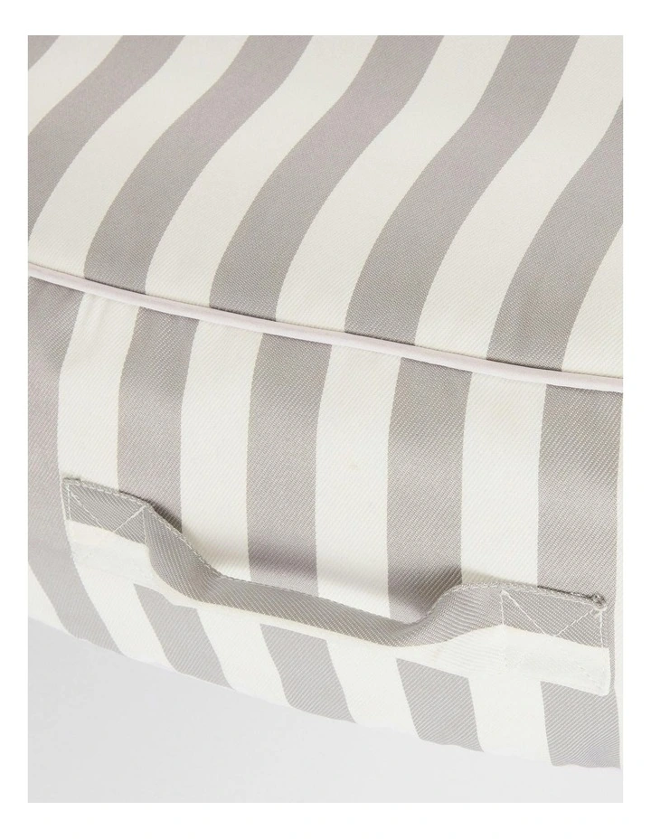 Outdoor Stripes Shape Waterproof Inflatable Sofa in Dark Blue & White image 6