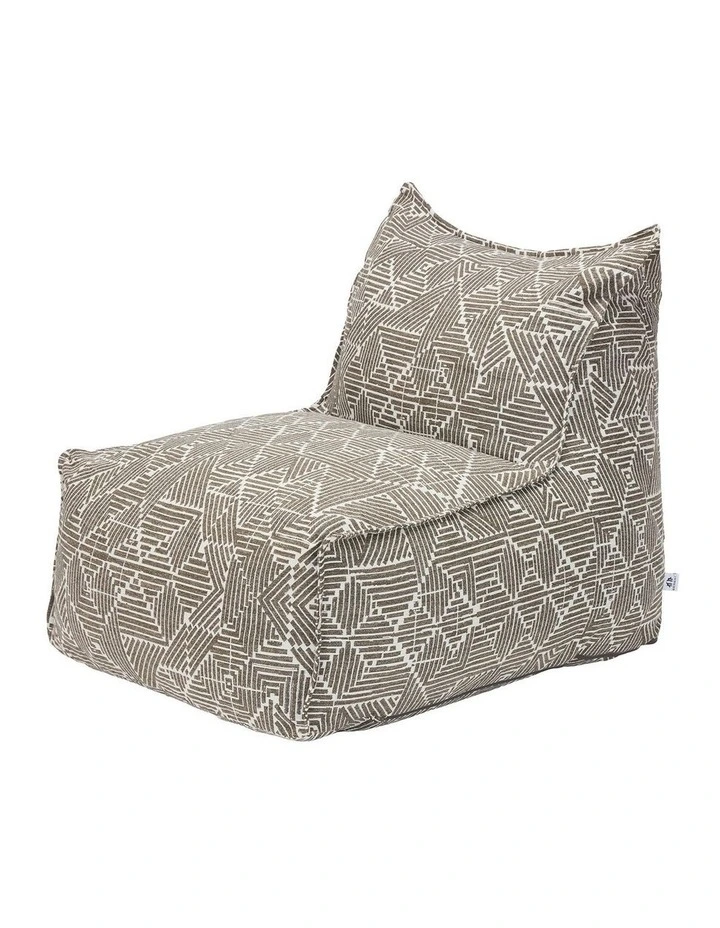 Outdoor Jacquard Fabric Waterproof Compression Sofa With Ottoman in Grey image 4