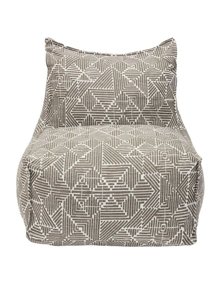 Outdoor Jacquard Fabric Waterproof Compression Sofa With Ottoman in Grey image 5