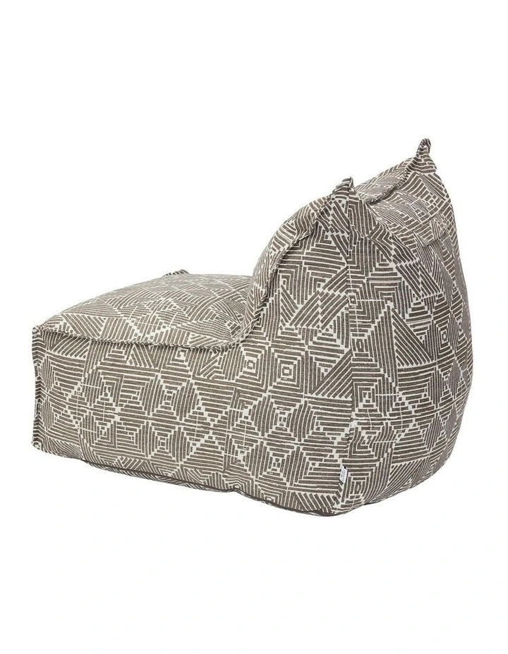 Outdoor Jacquard Fabric Waterproof Compression Sofa With Ottoman in Grey image 6