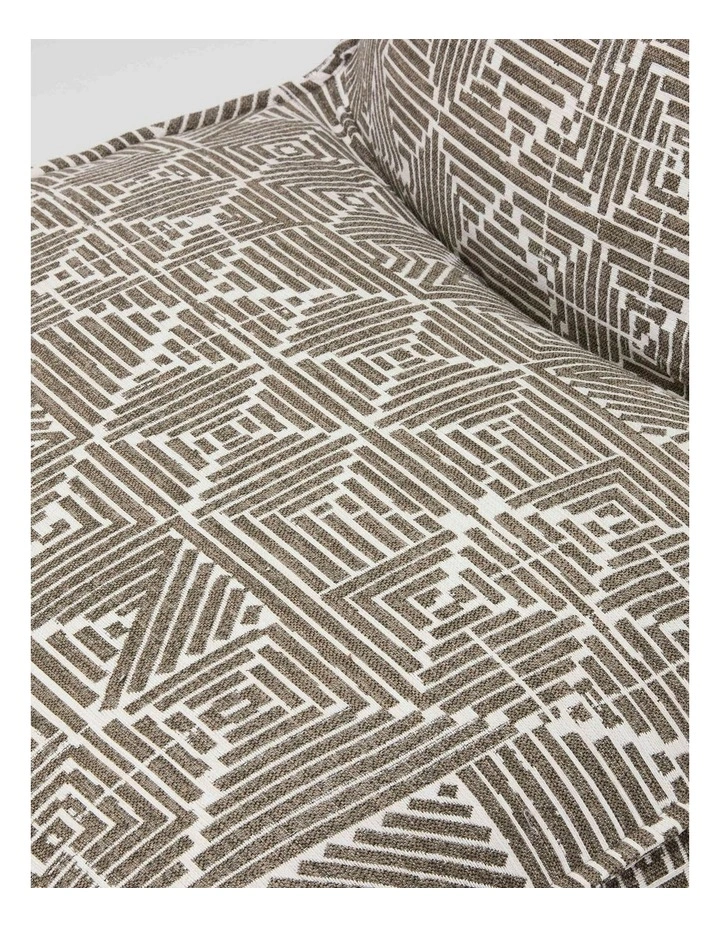 Outdoor Jacquard Fabric Waterproof Compression Sofa With Ottoman in Grey image 7