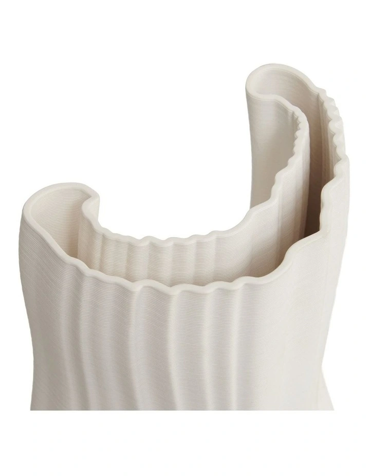 Mia Vase 30cm in White image 3