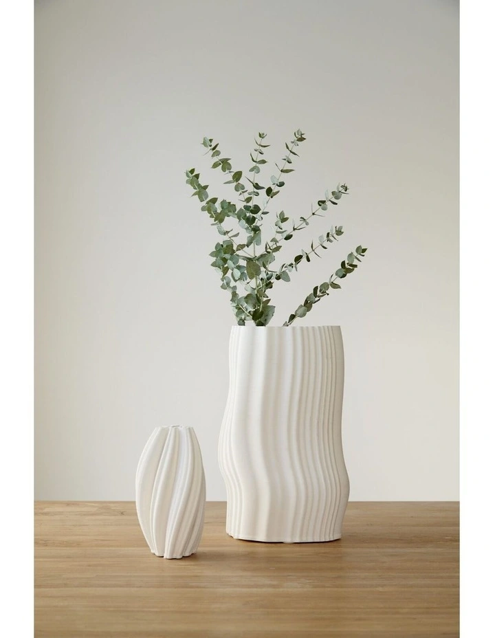 Mia Vase 30cm in White image 5