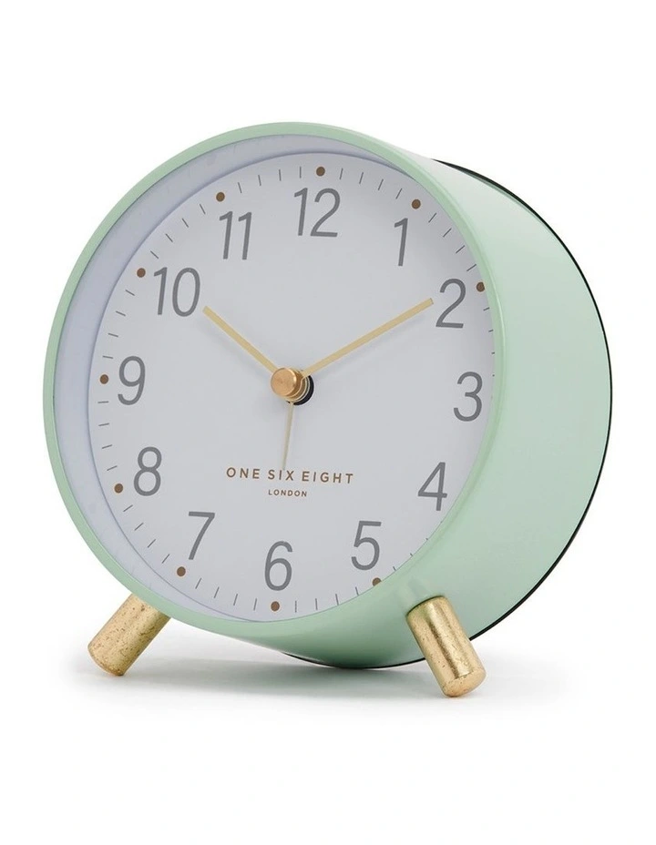 MAISIE Silent Alarm Clock in Mint image 1