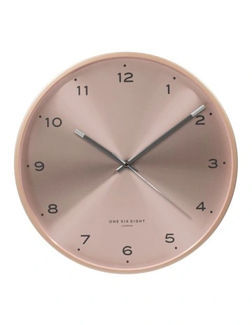 Elsa Silent Wall Clock in 40cm Champagne Blush