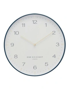 Sienna Wall Clock 30cm in White