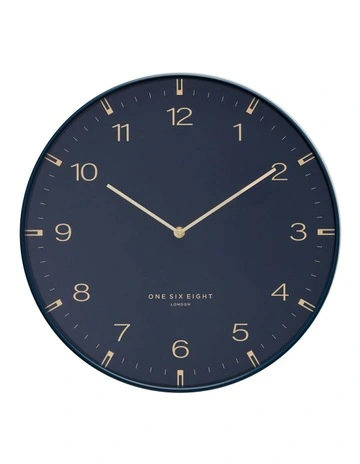 Sienna Wall Clock 40cm in Ocean Blue