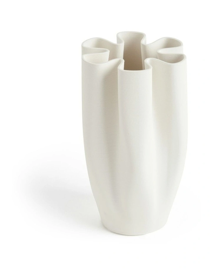 Aurora Vase Small 28cm in White image 1
