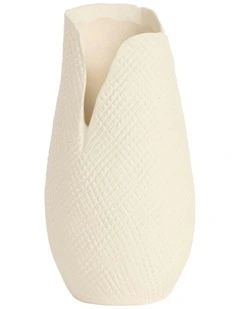 Hazel Vase 23cm in Cream