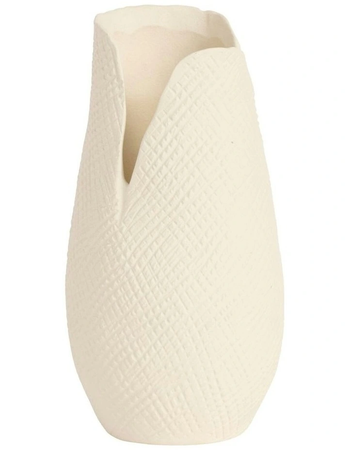 Hazel Vase 23cm in Cream image 1