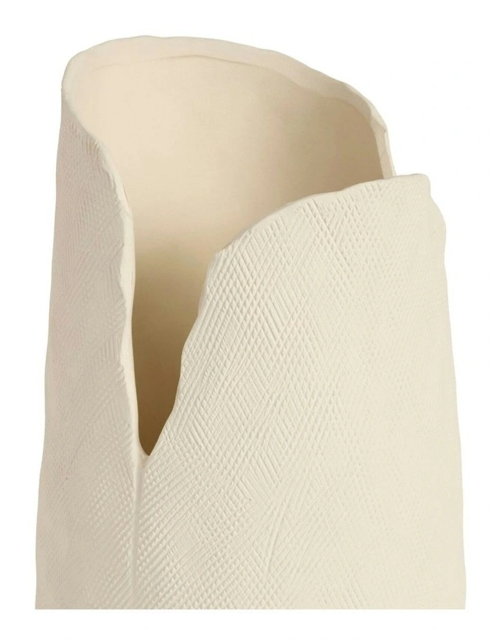 Cassia Vase 46cm in Cream image 2