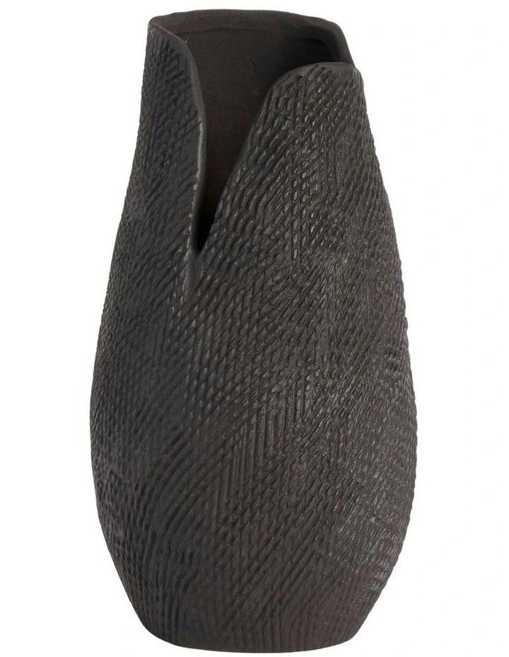 Hazel Vase 23cm in Black image 1