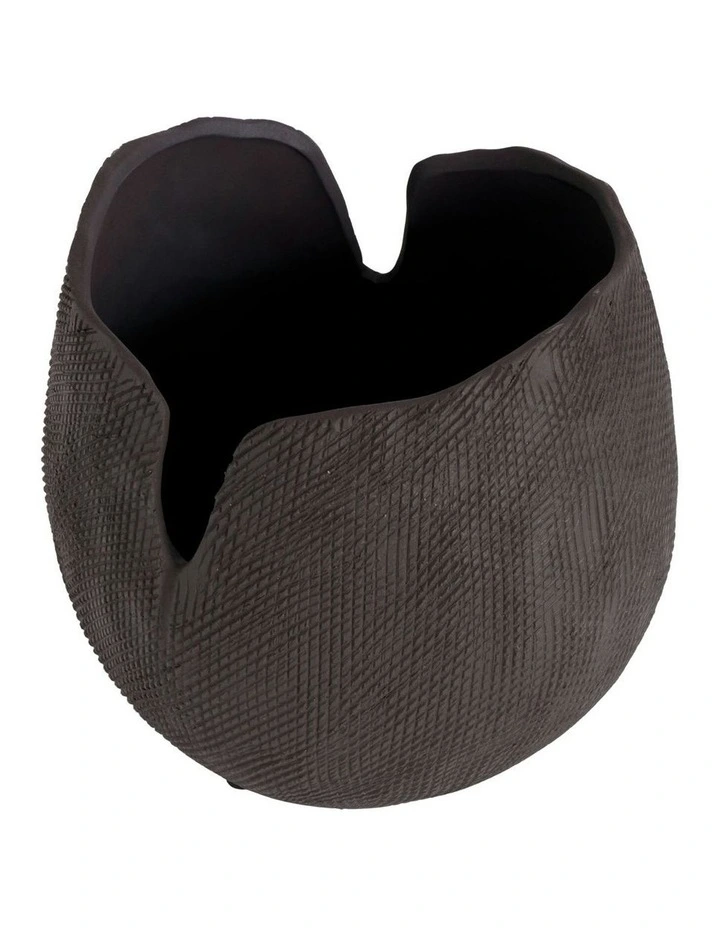 Clover Vase 20cm in Black image 2