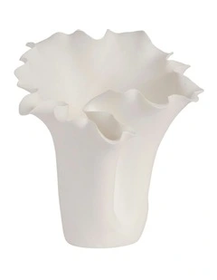 Megan Vase 27cm in White