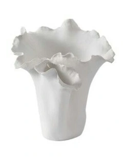 Megan Sand Glaze Vase 27cm in Cream