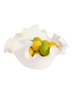 Heather Bowl 33cm in White