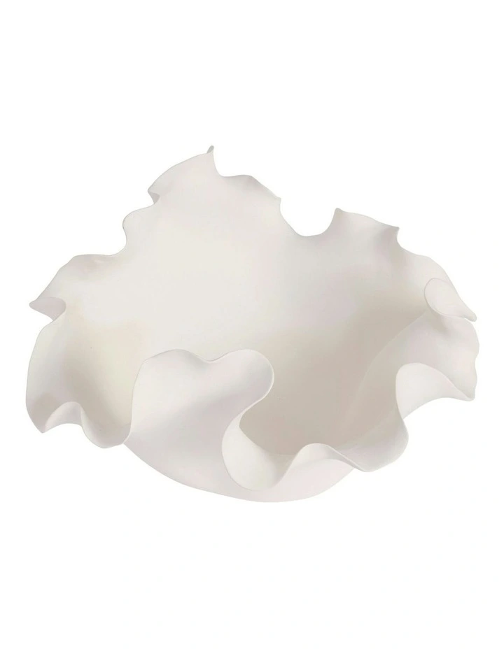 Heather Bowl 33cm in White image 3