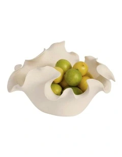 Heather Bowl Speckled 33cm in Cream