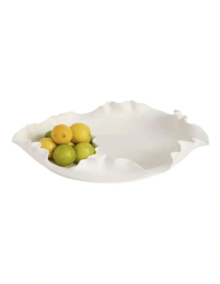 Talia Bowl 34cm in White image 1