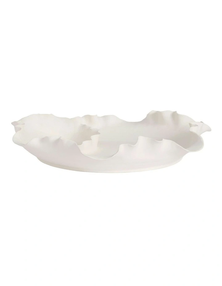 Talia Bowl 34cm in White image 2