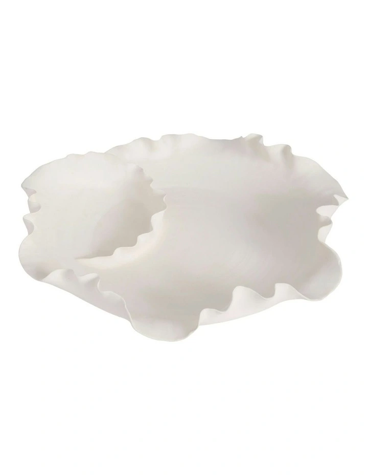 Talia Bowl 34cm in White image 4