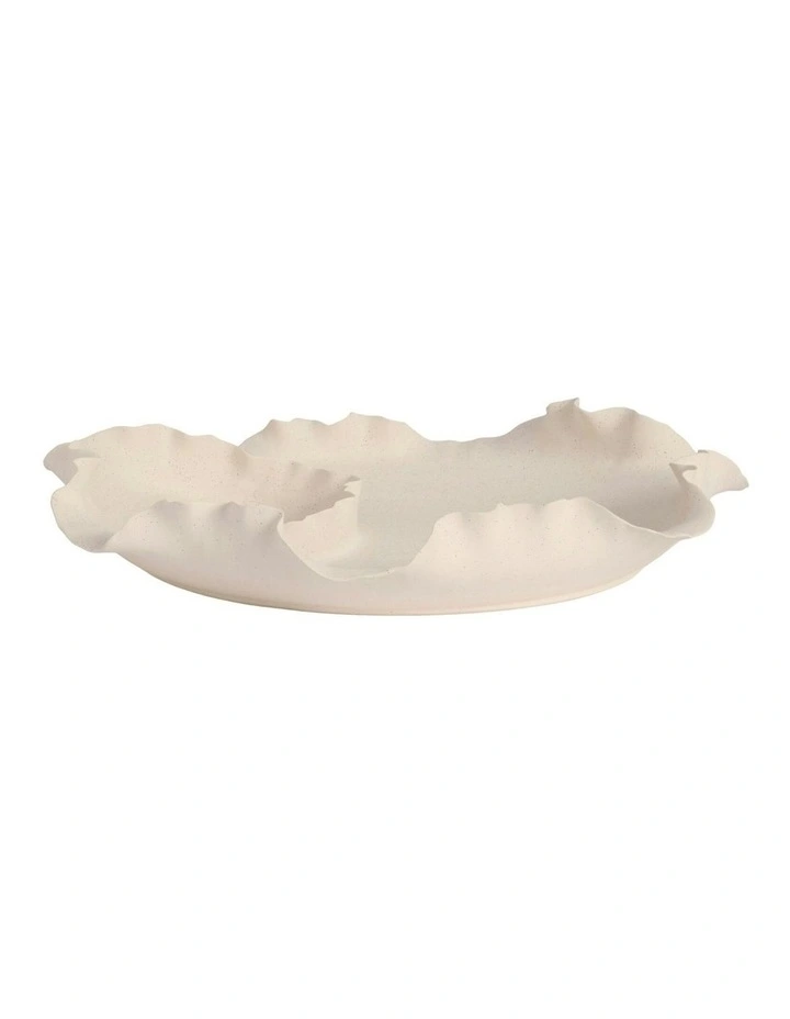 Talia Bowl Speckled 34cm in Cream image 3