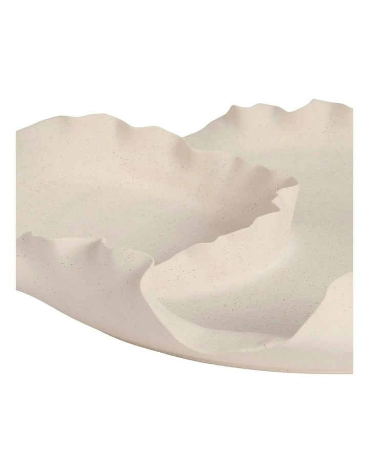 Talia Bowl Speckled 34cm in Cream image 4
